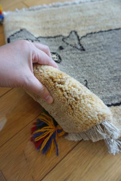 画像6: ギャッベ/座布団サイズ40×41cm（フリンジ・ボンボリあり）