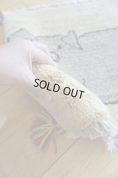 画像6: ギャッベ/座布団サイズ40×41cm（フリンジ・ボンボリあり）