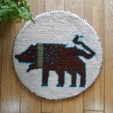 カシュクリ/座布団サイズ・丸40×40cm