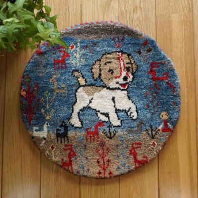 画像1: カシュクリ/座布団サイズ・丸37×37cm