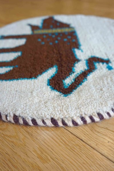 画像4: カシュクリ/座布団サイズ・丸40×40cm