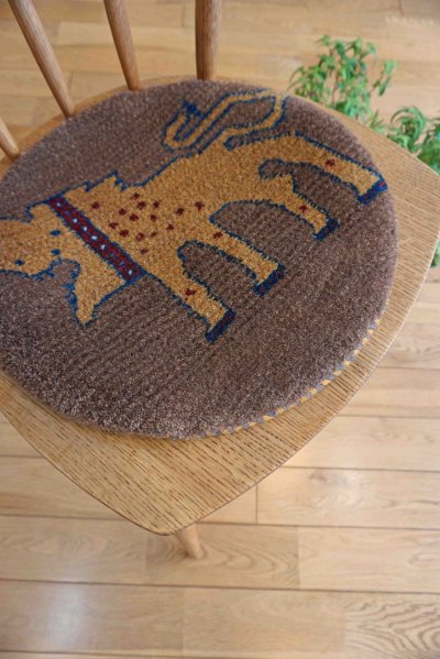 画像5: カシュクリ/座布団サイズ・丸39×39cm