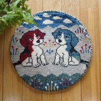 カシュクリ/座布団サイズ・丸38×38cm