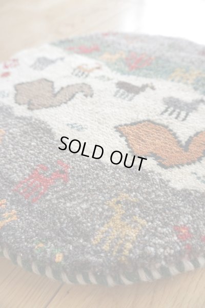 画像2: カシュクリ/座布団サイズ・丸38×38cm