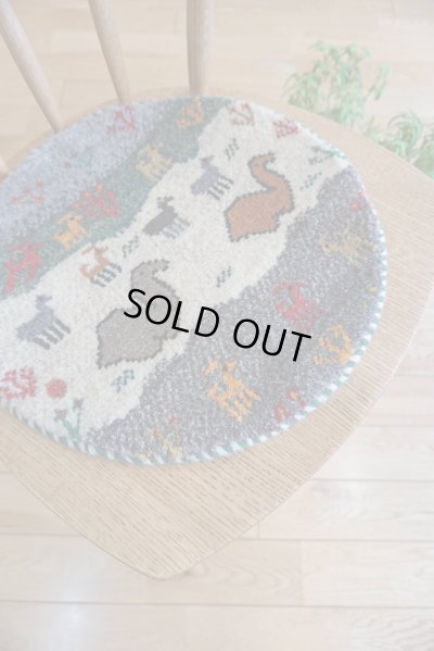 画像5: カシュクリ/座布団サイズ・丸38×38cm