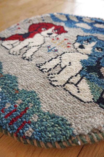 画像2: カシュクリ/座布団サイズ・丸38×38cm