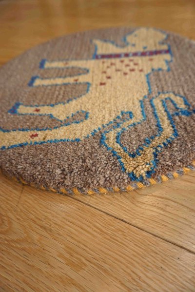 画像4: カシュクリ/座布団サイズ・丸39×39cm