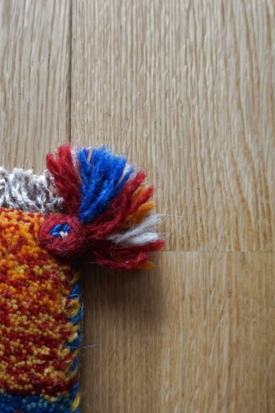 画像5: ギャッベ/座布団サイズ37×44cm（フリンジ・ボンボリあり）