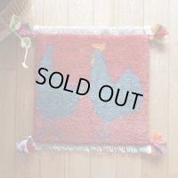 ギャッベ/座布団サイズ38×40cm（フリンジ・ボンボリあり）