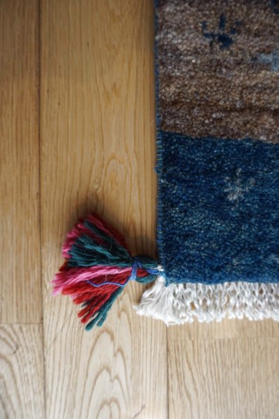 画像5: ギャッベ/座布団サイズ40×41cm（フリンジ・ボンボリあり）