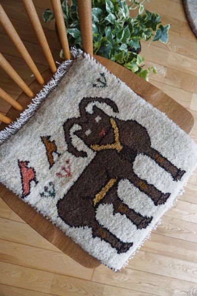 画像6: ギャッベ/座布団サイズ43×40cm（ボンボリなし）