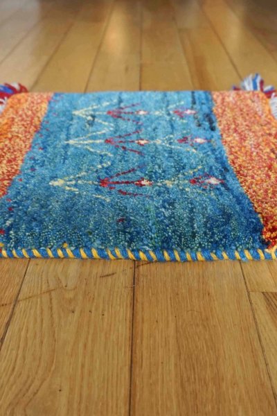 画像4: ギャッベ/座布団サイズ37×44cm（フリンジ・ボンボリあり）