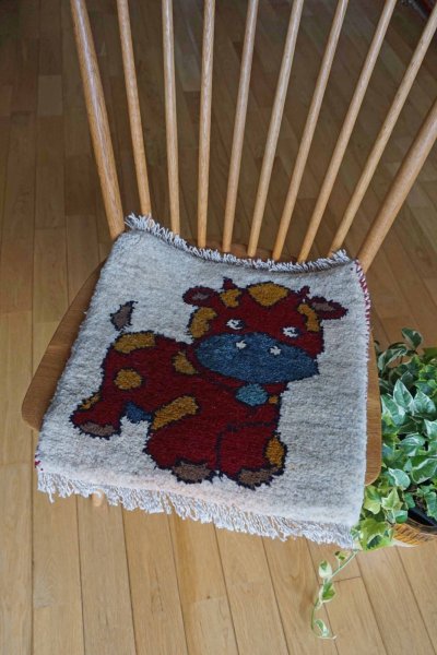 画像6: ギャッベ/座布団サイズ42×43cm（ボンボリなし）