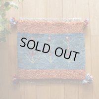 ギャッベ/座布団サイズ37×44cm（フリンジ・ボンボリあり）