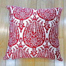 画像1: シルク&ベルベットクッションカバー約50×50cm（中材付き） (1)