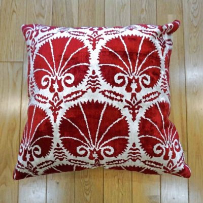 画像1: シルク&ベルベットクッションカバー約50×50cm（中材付き）