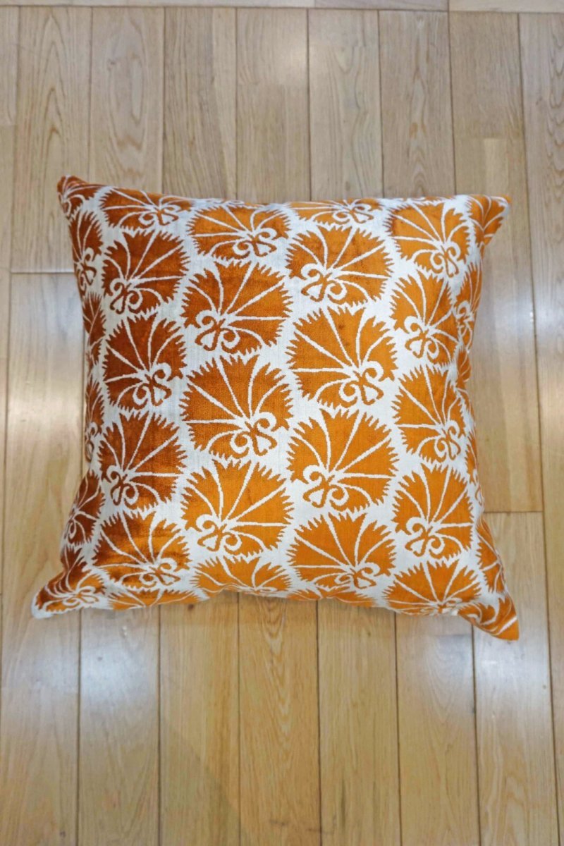 画像1: シルク&ベルベットクッションカバー約50×50cm(中材付き)