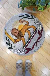 カシュクリ/座布団サイズ大・丸58×58cm