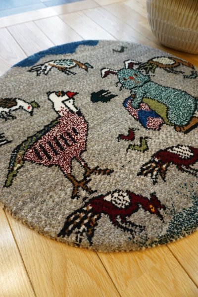 画像2: カシュクリ/座布団サイズ大・丸55×55cm