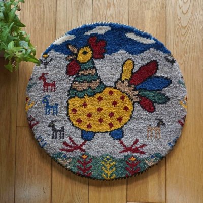 画像1: カシュクリ/座布団サイズ・丸38×38cm