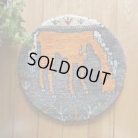 カシュクリ/座布団サイズ・丸39×39cm