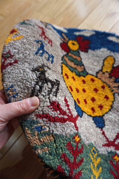 画像3: カシュクリ/座布団サイズ・丸38×38cm