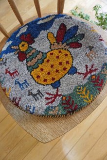 おすすめPoint！3: カシュクリ/座布団サイズ・丸38×38cm