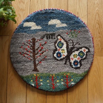 画像1: カシュクリ/座布団サイズ・丸38×38cm