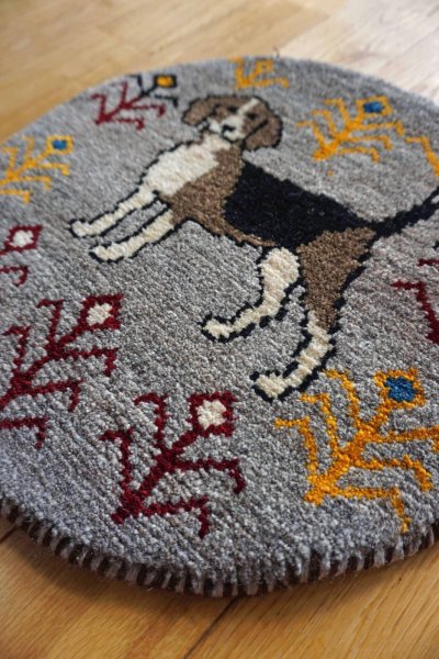 画像2: カシュクリ/座布団サイズ・丸39×39cm