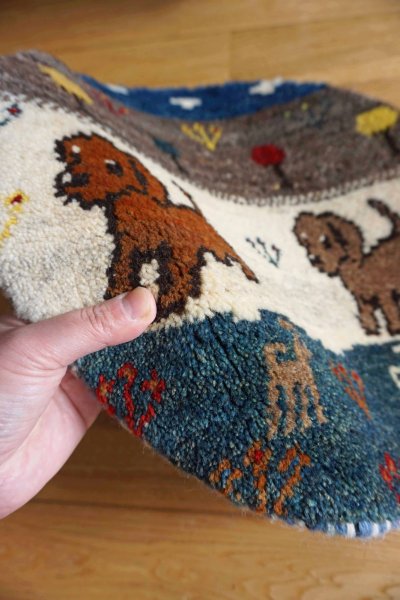 画像3: カシュクリ/座布団サイズ・丸38×38cm