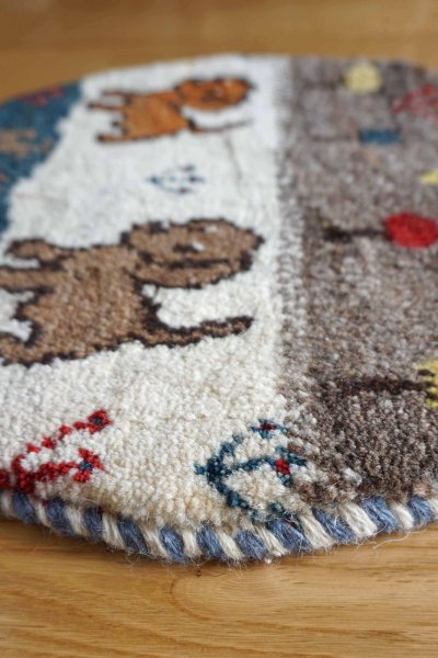 画像4: カシュクリ/座布団サイズ・丸38×38cm