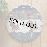 カシュクリ/座布団サイズ・丸38×38cm