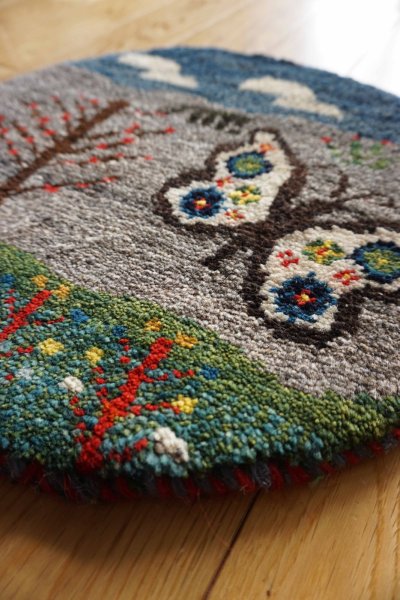 画像2: カシュクリ/座布団サイズ・丸38×38cm