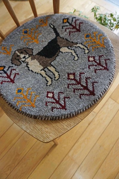 画像5: カシュクリ/座布団サイズ・丸39×39cm