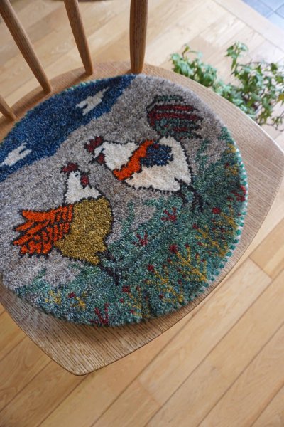 画像5: カシュクリ/座布団サイズ・丸38×38cm