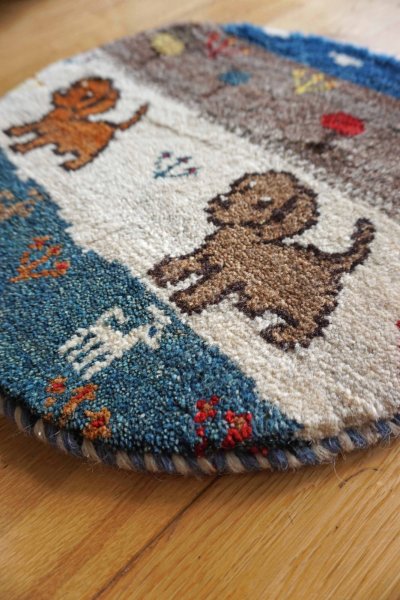 画像2: カシュクリ/座布団サイズ・丸38×38cm