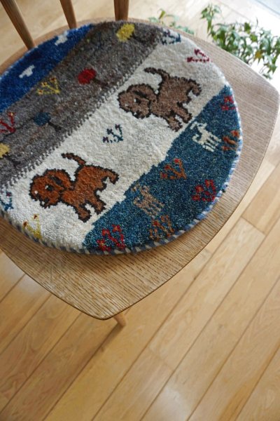 画像5: カシュクリ/座布団サイズ・丸38×38cm