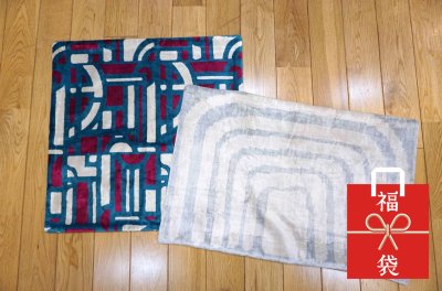 画像1:  『福袋2026』シルク&ベルベットクッションカバー/約50×50cm 約60×40cm 2枚セット 通常価格¥26,400 