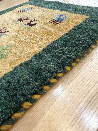 画像5: ギャッベ/座布団サイズ38×39cm（フリンジ・ボンボリあり）