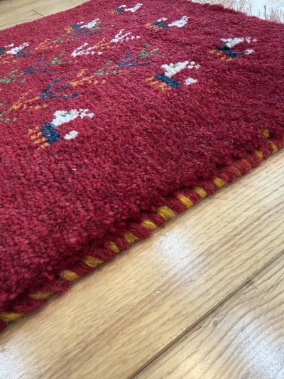 画像5: ギャッベ/座布団サイズ40×41cm（フリンジ・ボンボリあり）