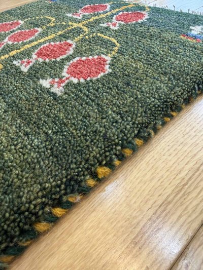 画像5: ギャッベ/座布団サイズ42×39cm（フリンジ・ボンボリあり）