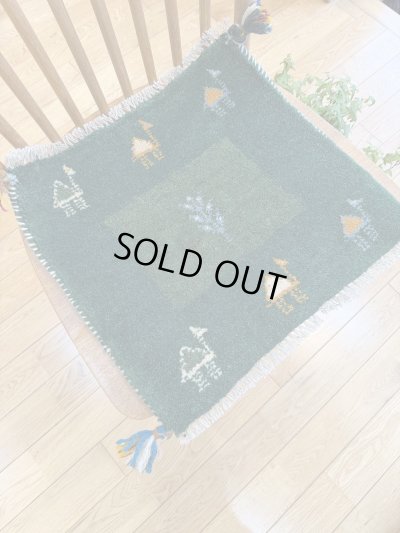 画像6: ギャッベ/座布団サイズ41×45cm（フリンジ・ボンボリあり）