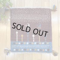 ギャッベ/座布団サイズ45×43cm（フリンジ・ボンボリあり）