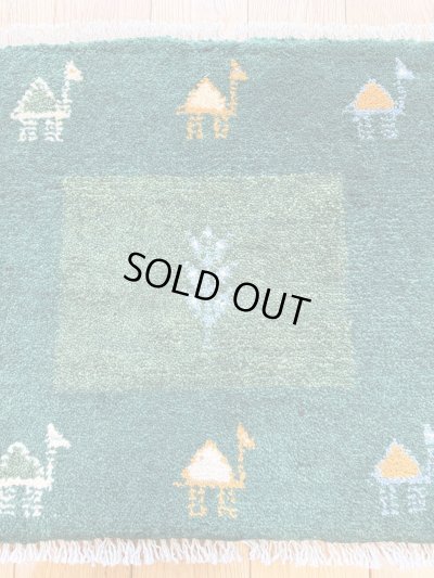 画像2: ギャッベ/座布団サイズ41×45cm（フリンジ・ボンボリあり）