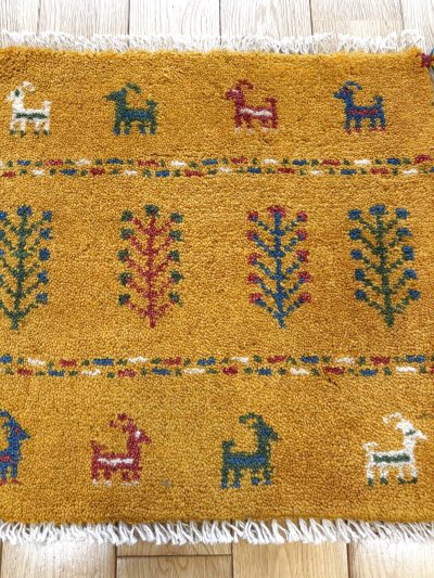 画像2: ギャッベ/座布団サイズ40×43cm（フリンジ・ボンボリあり）