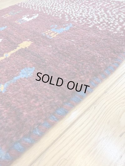 画像5: ギャッベ/座布団サイズ45×43cm（フリンジ・ボンボリあり）