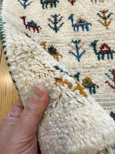 画像4: ギャッベ/座布団サイズ42×44cm（フリンジ・ボンボリあり）