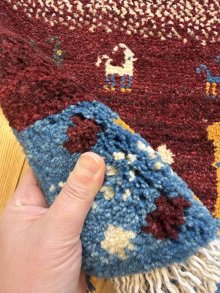 おすすめPoint！2: ギャッベ/座布団サイズ45×43cm（フリンジ・ボンボリあり）