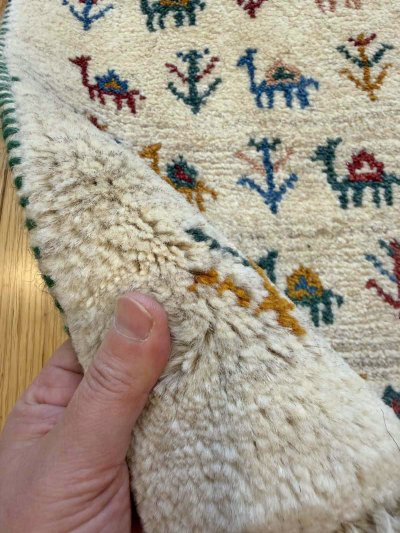 画像5: ギャッベ/座布団サイズ42×44cm（フリンジ・ボンボリあり）