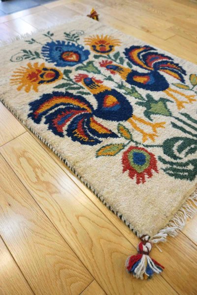 画像2: ギャッベ/玄関マット大87×62cm